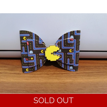 Pac Man Single Hair Bow